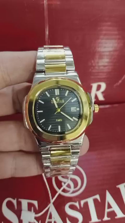 The Sovereign Two-Tone Chronos | Classic Integrated Bracelet Watch